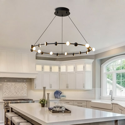20-light LED Black Wagon Wheel Chandelier Dining Room Chandelier Over Table Modern Chandelier