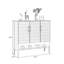 Rangement pour chaussures en alliage d'aluminium gris foncé