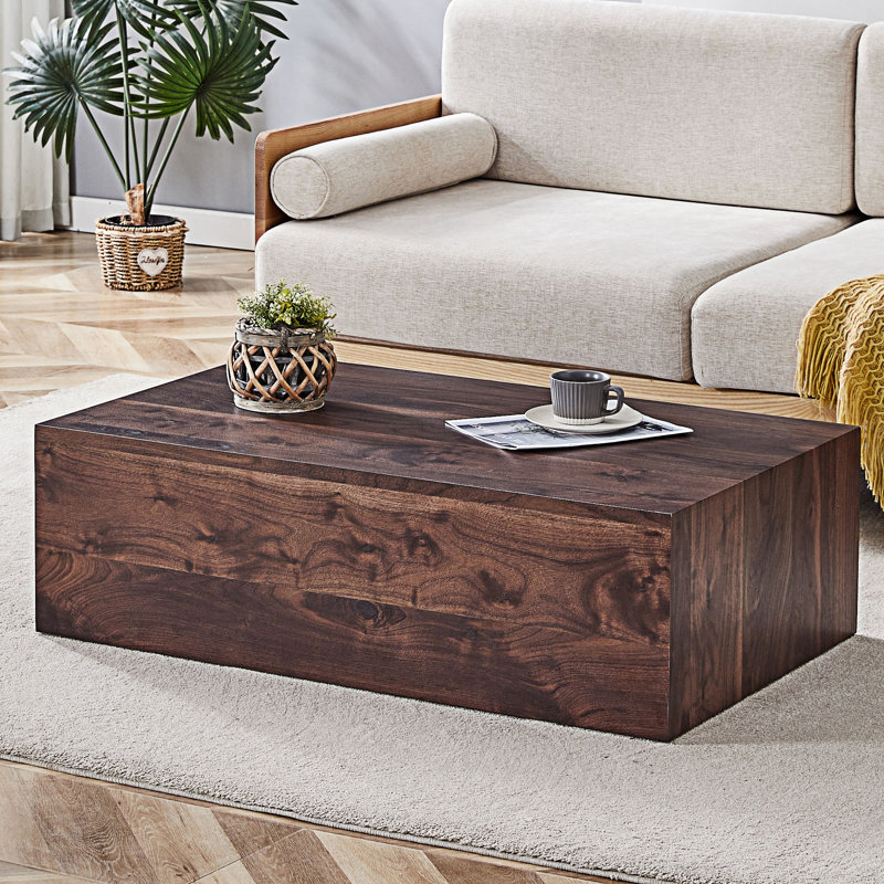 Table basse en bois, Noyer, Bois