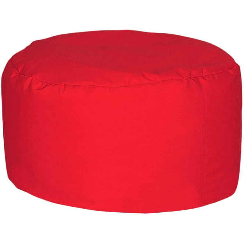 Polyester Outdoor Friendly Refillable Classic Bean Bag, Beans, Red