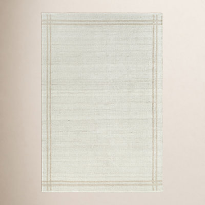 Lavande Hand-Woven Geometric Ivory Rug