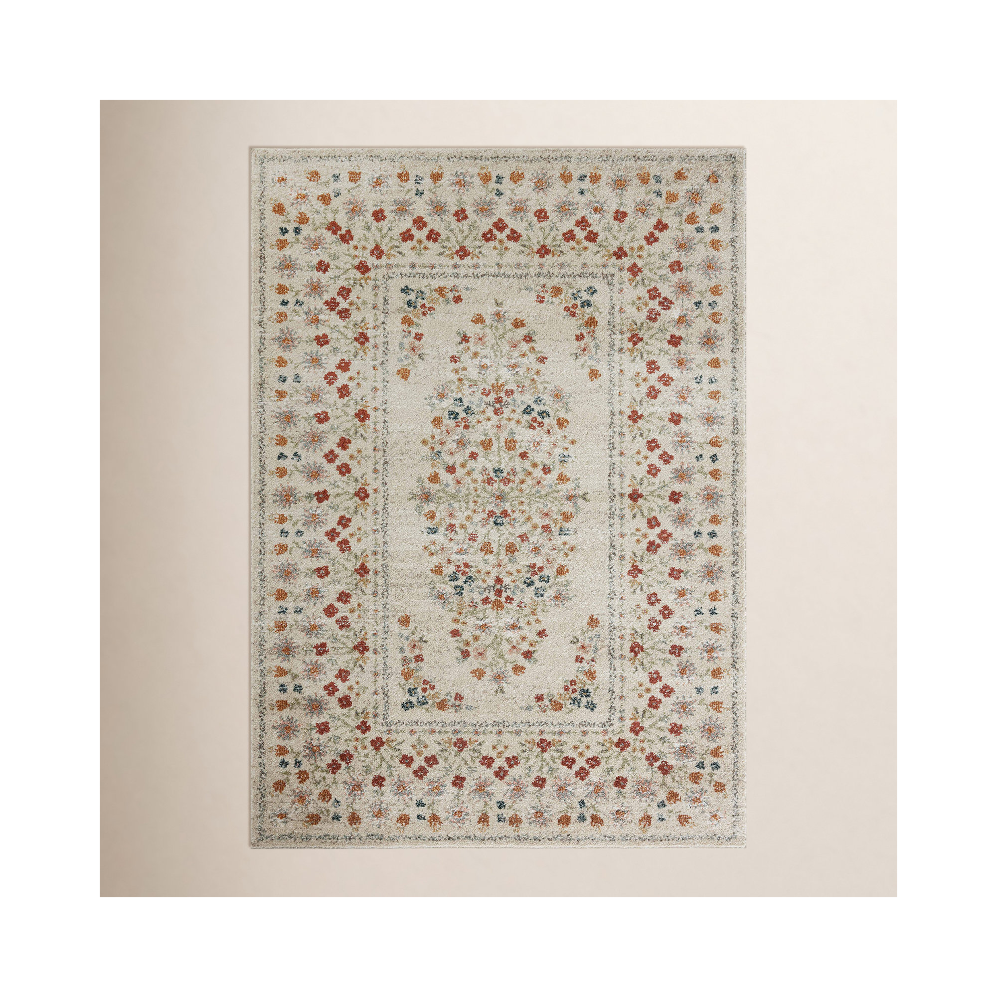 Rifle Paper Co. x Loloi Laurel Linen Area Rug, Rectangle 9'2" x 12'2"