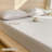 Moomee Fitted Sheet with Pillowcases 3-Piece Set 100% Washed Cotton Linen Like Textured-120928283-120928285