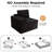 106.6" Modular Sectional Sofa With Chaise