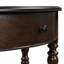 Console rustique demi-lune avec tiroir et tablette-1841738949