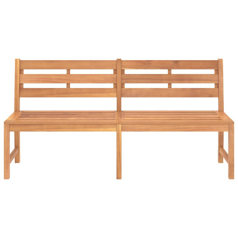 Elliemai Solid Wood Teak Outdoor Bench, 90cm H x 180cm W x 59cm D