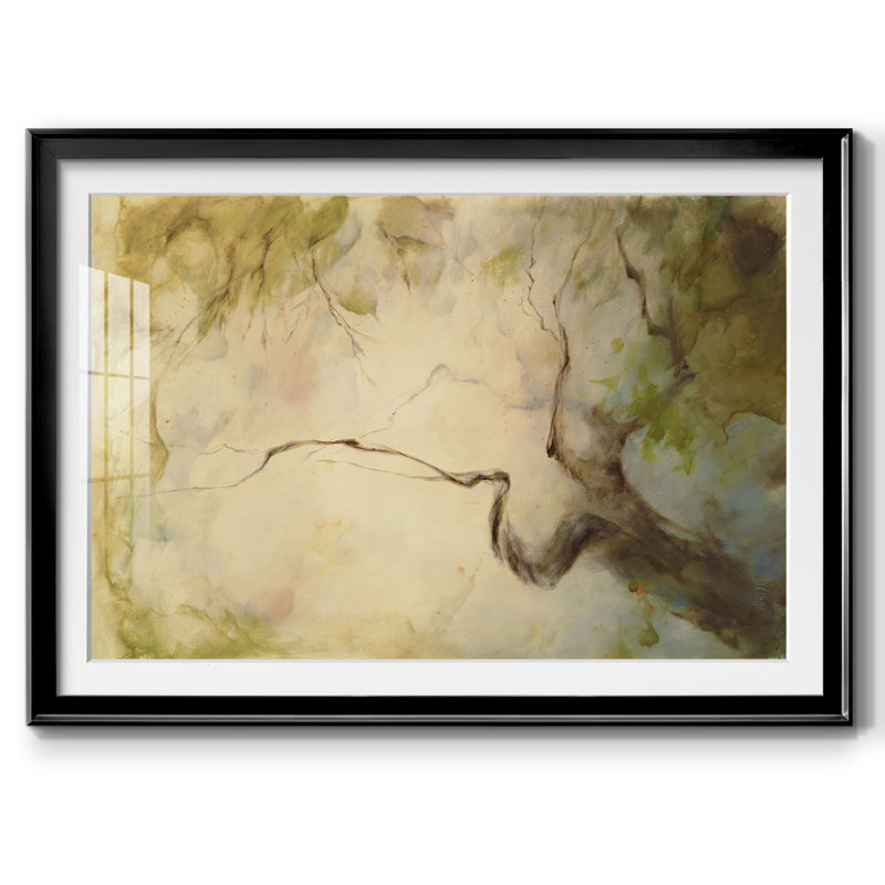 Verdant April - impression encadrée avec biseau mat et verre, Noir, H 30 po x l 44 po x P 1,5 po