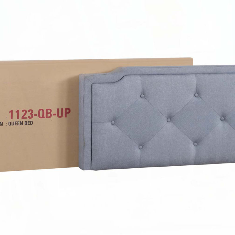 Lit tapissier, Double, Bleue