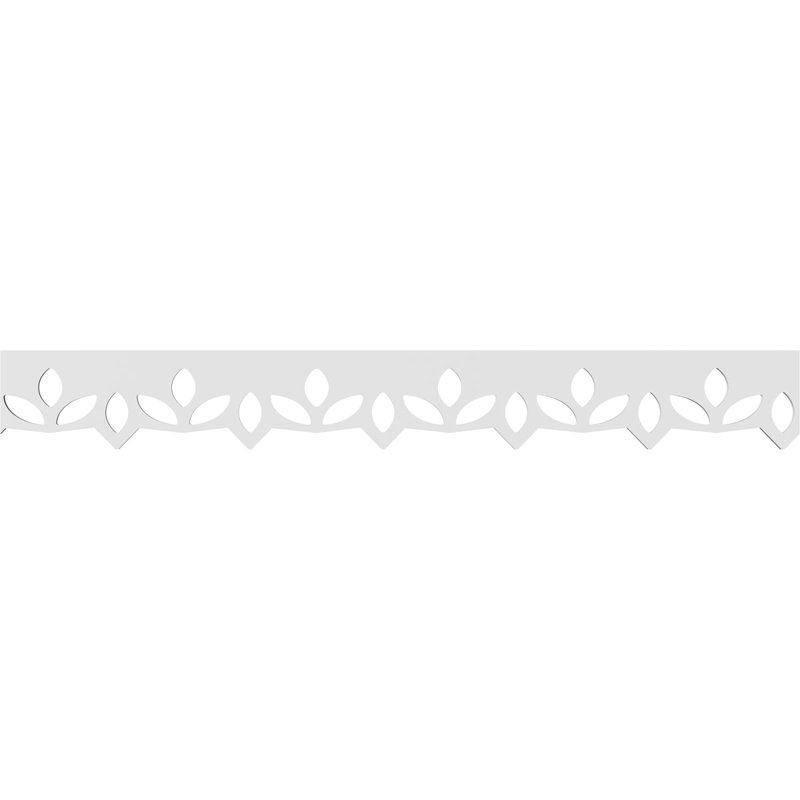 Garniture de service de qualité architecturale Laurel, H 6 po x L 48 po x P 0,63 po