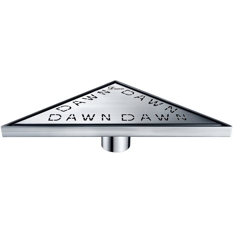 Brisbane River Series Stainless Steel Triangle Corner Floor Shower Drain 