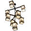 Lustre rectangulaire unique à 9 lumières Deshawna