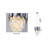 Transitional 4 Light Chrome Crystal Pendant-1589479216
