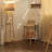 62.4'' Gold/Clear Column Floor Lamp with Outlet