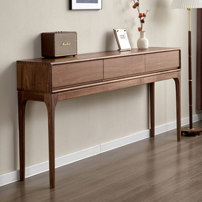 Nordic-style simple rectangular console table