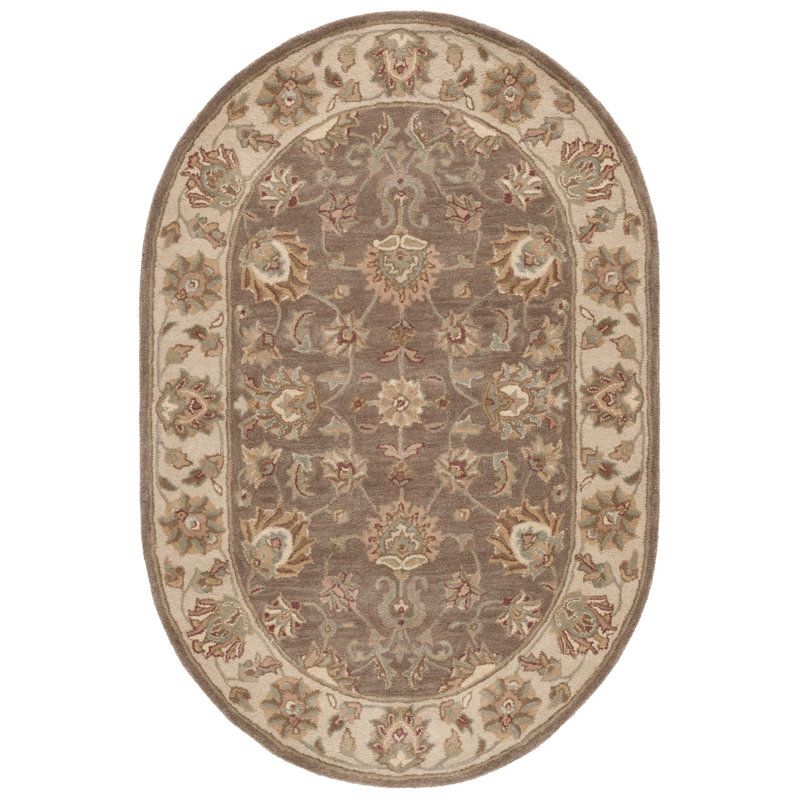 Cranmore Hand Tufted Wool Oriental Rug, Oval 4'6" x 6'6"