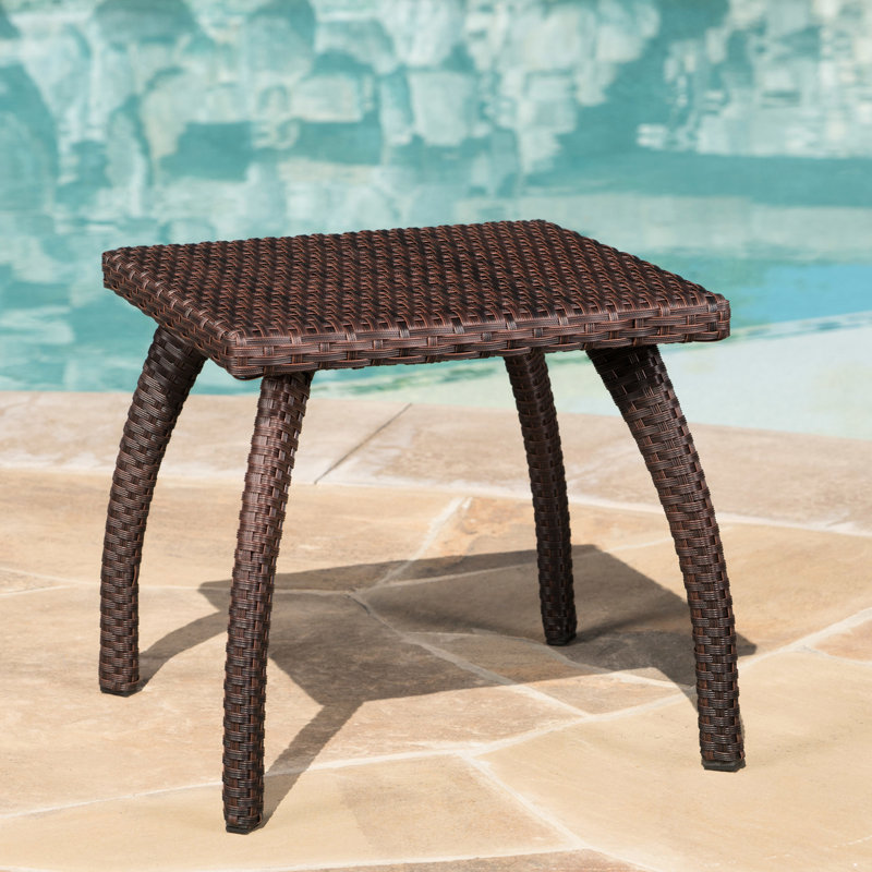 Patio Side Table - Brown , Improves Outdoor Atmosphere , Provides Additional Space