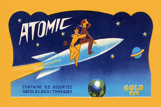 " Atomic Needles ", 28" H x 42" W x 1.5" D
