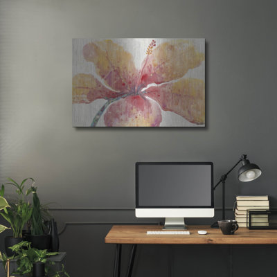 «Blooming Hibiscus» par Tim O'Toole, art mural en métal