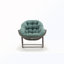 Chaise berçante d'extérieur avec coussin