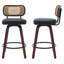 Tabourets de bar rotatifs en similicuir de 25,59 po Logreira-434283659-434283653