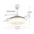 Griselle 42 Inch Cloud-shaped Retractable Ceiling Fan Light With Remote Control