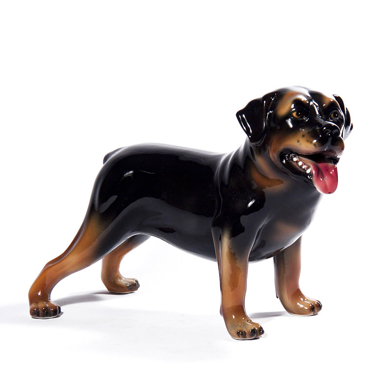 Figurine chien rottweiler