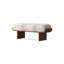 Banc rembourré en bois massif beige-1986391469