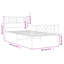 Structure de lit en métal Lyllah, acier robuste, sans matelas-627169521-627169520
