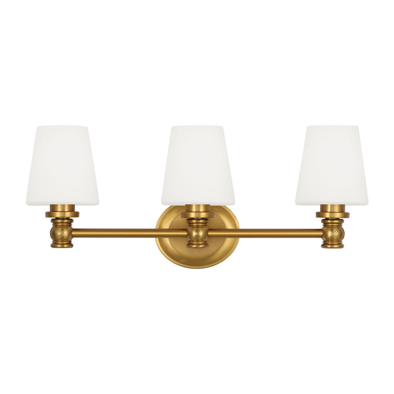 Xavierre 3 - Light Vanity Light, Burnished Brass