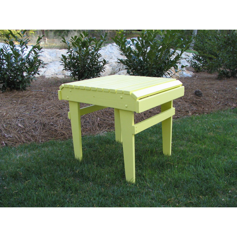 Table d'appoint Adirondack en bois massif fabriquée aux États-Unis - 14 couleurs de finition résistantes aux intempéries