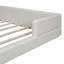 Lit plateforme tapissier avec 2 lampes de lecture