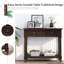 Console Daisy Series avec un design traditionnel, deux tiroirs et une tablette inférieure pour un rangement et une présentation élégants-64816034