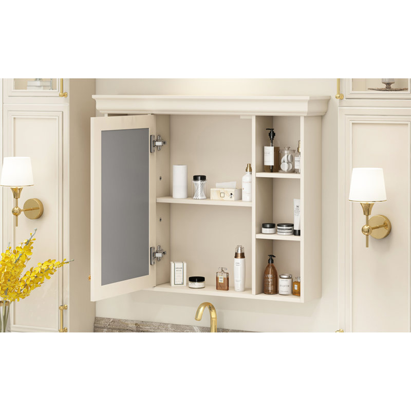 Armoire de salle de bain Modern, Crème, crème