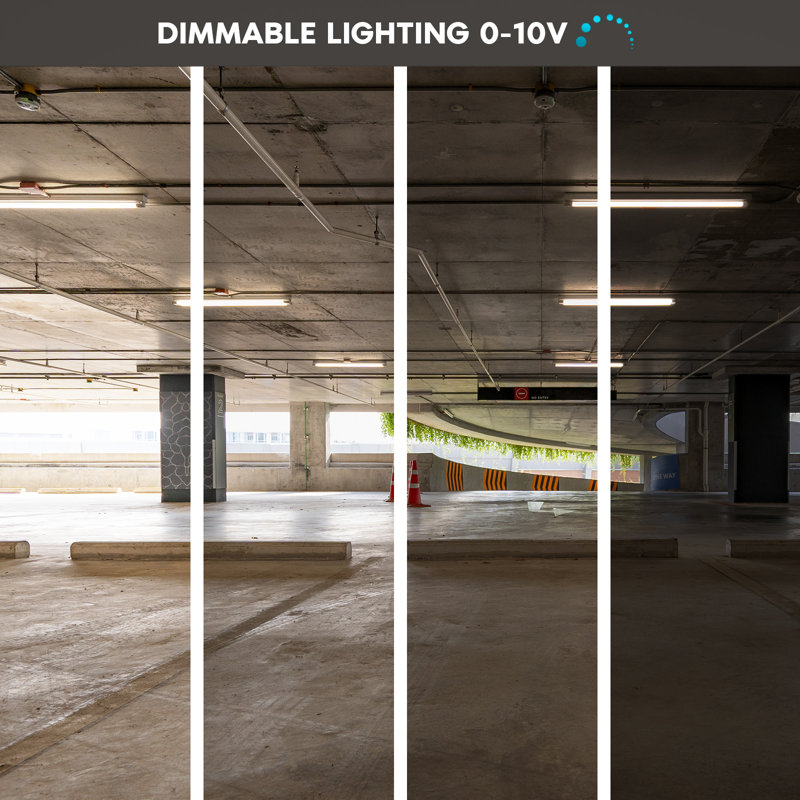 White 4-Foot Slim LED Linear Shop Light with Adjustable Color Temperature
