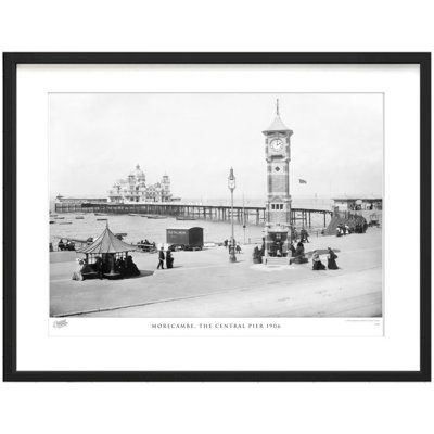 Morecambe, the Central Pier 1906 1 Piece Single Picture Frame Wall Art