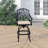 Lebanon Metal Outdoor Stool with Cushion