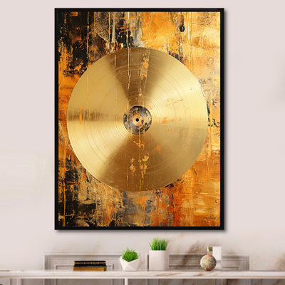 Cymbale symphonie dorée - reproduction d'art sur toile