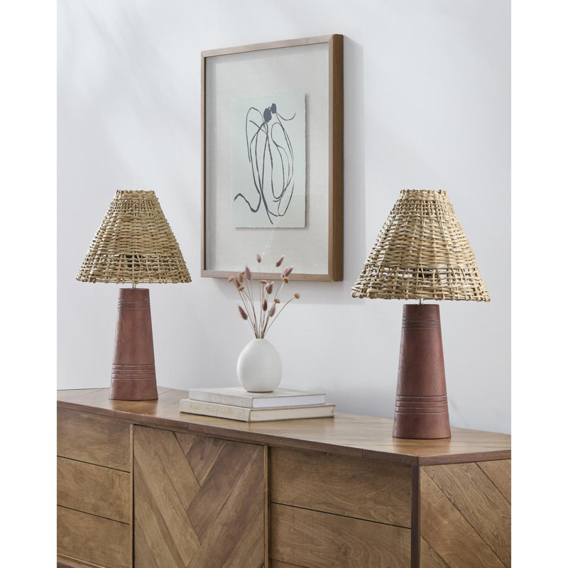 Lampe de table Cambrea, Brun