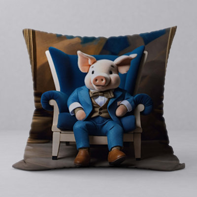 Polyester Throw Square Pillow Cover & Insert