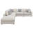Artzt 6-piece Upholstered Modular Sectional Sofa Beige-1462026251-1402468648