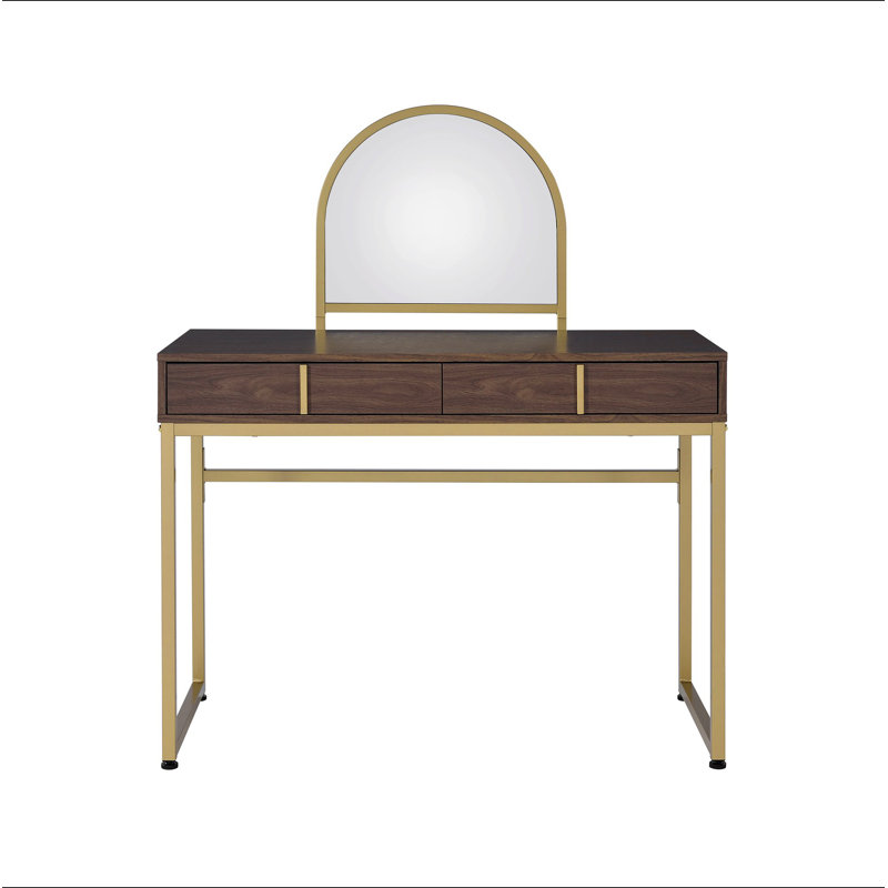 Coleen Vanity Desk W/Mirror & Jewelry Tray