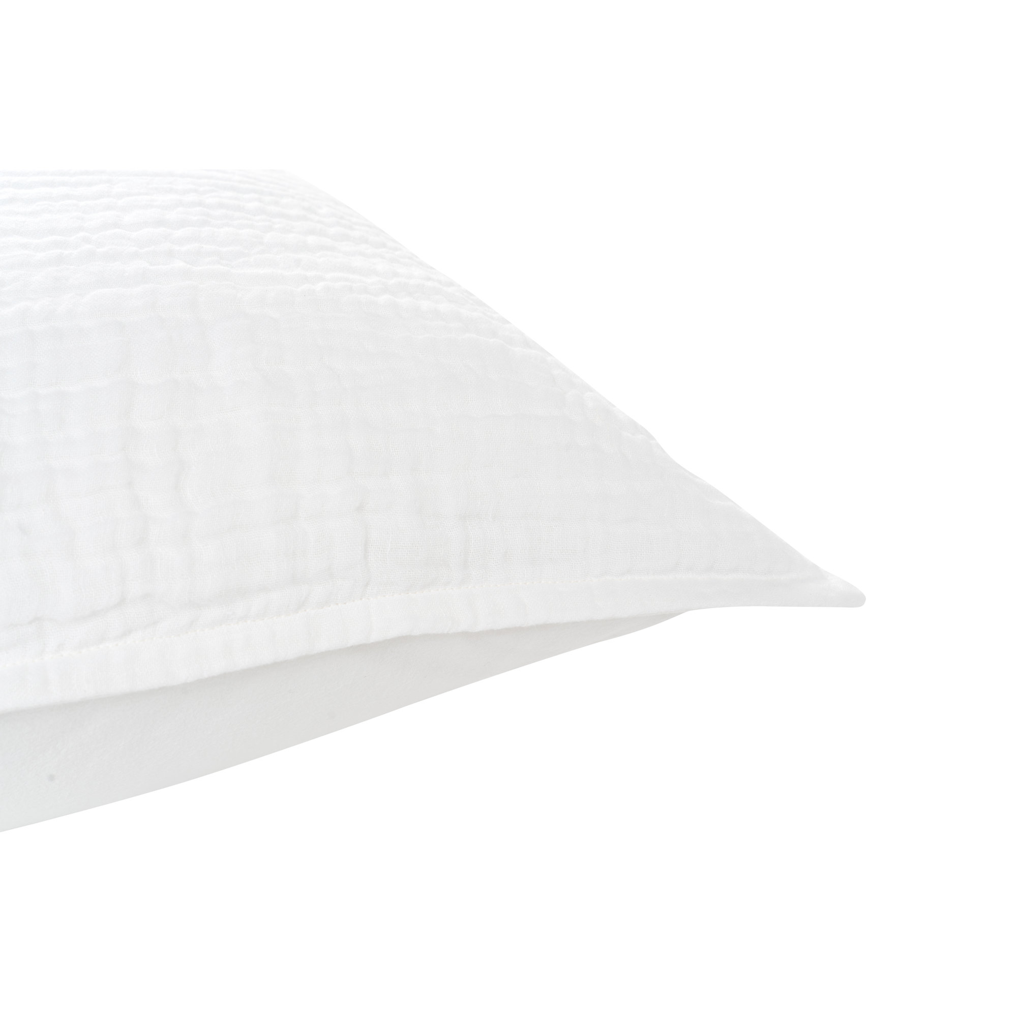 Daila Linen Blend Sham Set, White, Standard