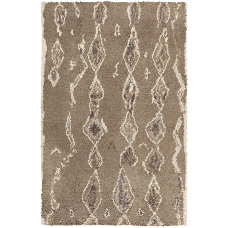 Josue Wool Geometric Indoor Rug, Rectangle 5' x 8'