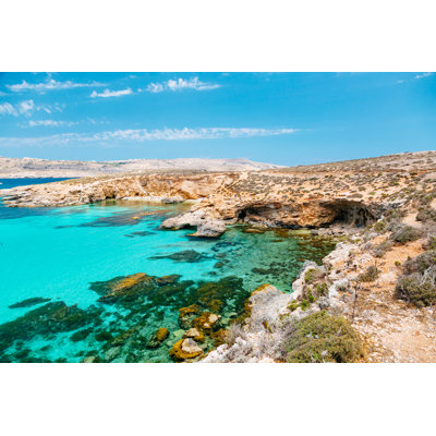 Blue Lagoon, Comino - Malta by Danilovi - No Frame Art Prints on Canvas
