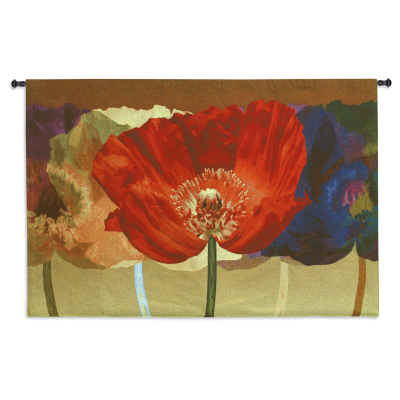 Tapisserie «Abstract Poppy Tango» par Mertens
