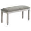Élégant banc rectangulaire rembourré de 41 pouces pour la cuisine, la salle à manger et la chambre à coucher de style transitionnel-2147207699