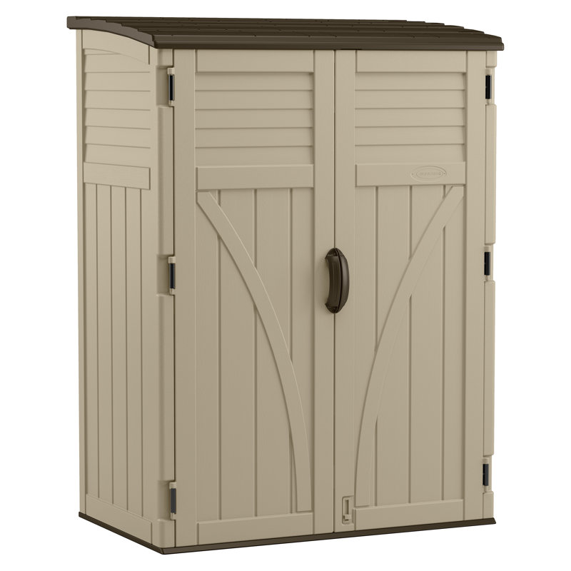Suncast Aston Large Storage Cabinet, Sand, No