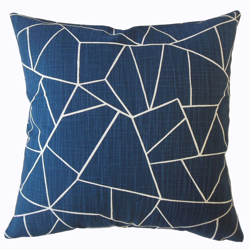 Coussin Uheri, 18 po x 18 po, Denim