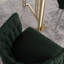 Chaise longue de détente en velours avec pieds en métal 2 pièces / ensemble