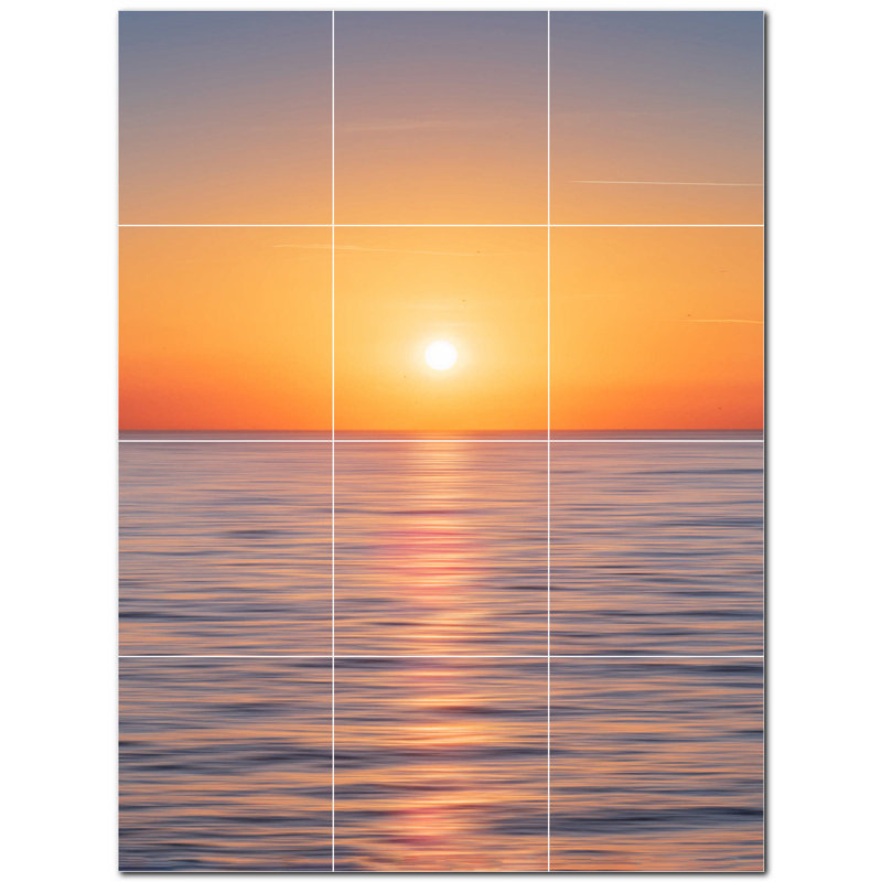 Coucher de soleil photo 12 x 12
